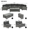 8-pieces Wicker Sofa Set