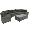 8-pieces Wicker Sofa Set