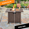 Square Fire Pit Coffee Table