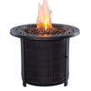 Firepit Table with Wicker Base