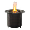 Firepit Table with Wicker Base