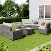 8-pieces Wicker Sofa Set